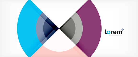 Obraz premium Circle abstract background, geometric modern design template