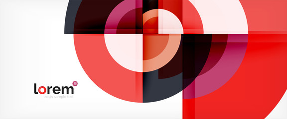 Obraz premium Circle abstract background, geometric modern design template