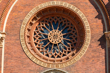 15th century church Santa Maria del Carmine,  Milan, Italy