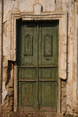 old wooden door