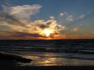 Obraz premium sunset over the sea