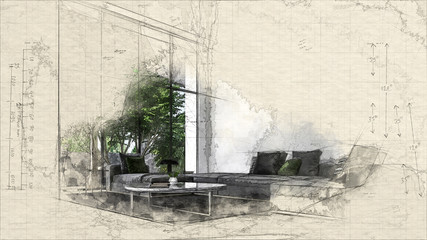 Architectural sketch or idea