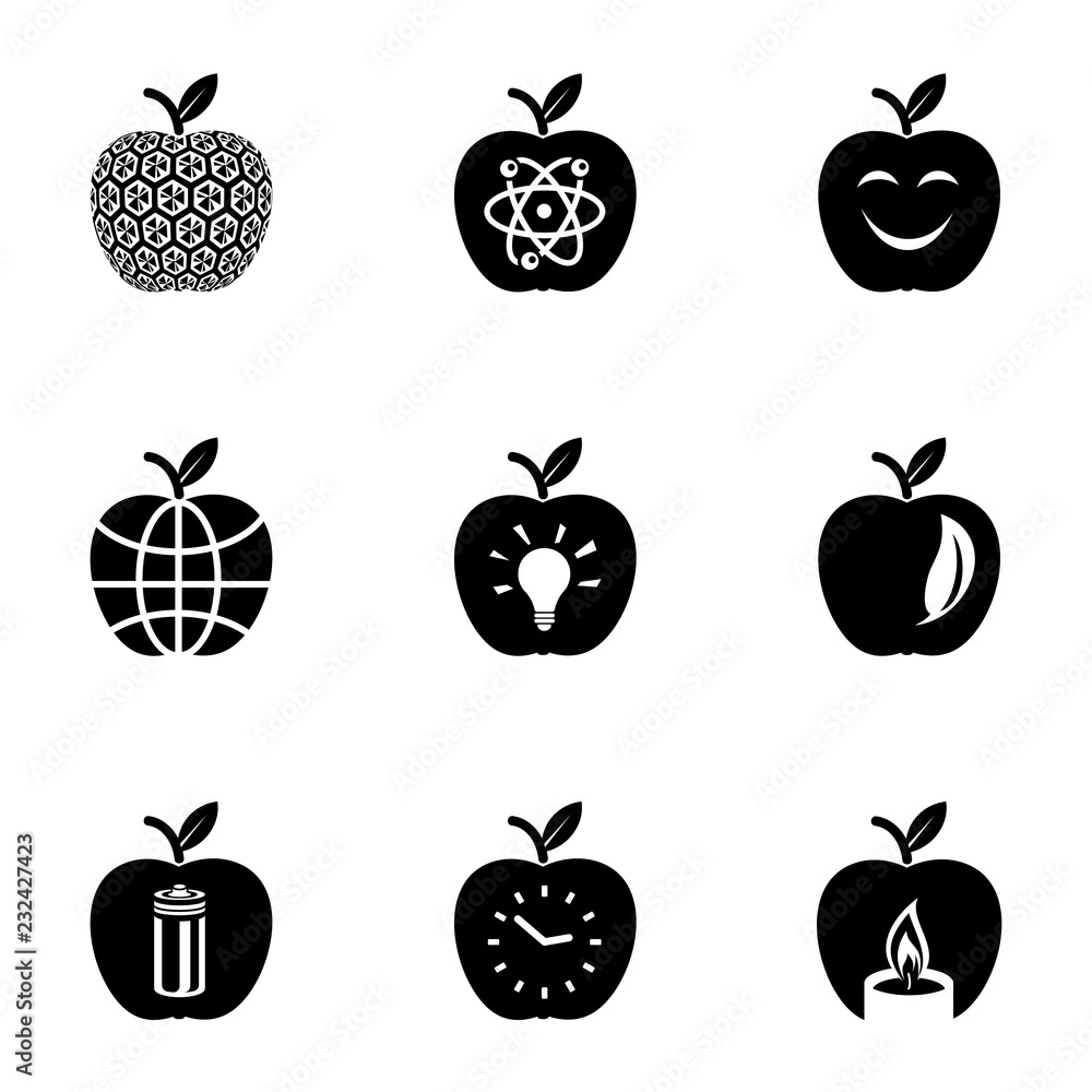 Poster tracing icons set. simple set of 9 tracing vector icons for web isolated on white background