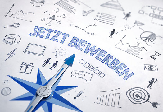 Jetzt bewerben - German word for "apply now"