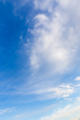 Clouds against blue sky as abstract background