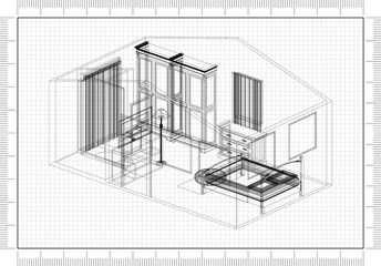 Bedroom Design Architect Blueprint 