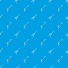 Electric guitar pattern vector seamless blue repeat for any use