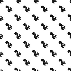 Origami squirrel pattern vector seamless repeating for any web design