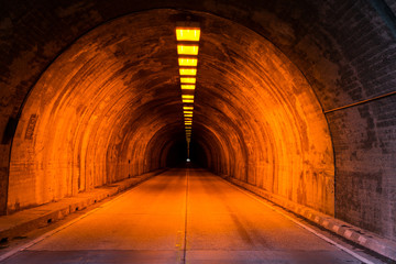 Underground Street Tunnel - Yosemite Tunnel, California USA