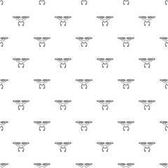 Flying robot pattern vector seamless repeating for any web design