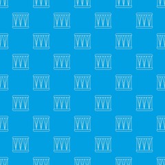 Bass drum pattern vector seamless blue repeat for any use