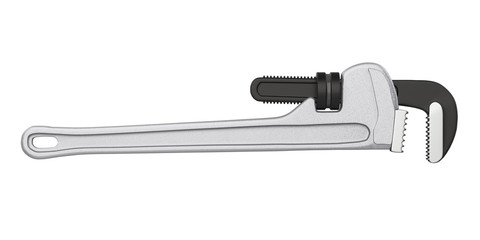 Pipe Wrench Isolated