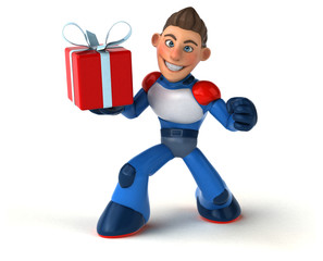 Super modern superhero - 3D Illustration