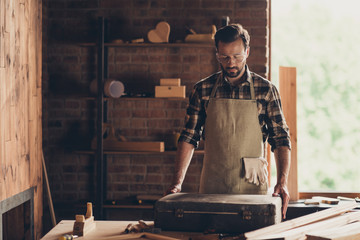 Manufactory master profession foreman repair plane planer concep