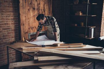 Engineer constructor construction desk paperwork hand renovation