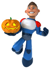 Super modern superhero - 3D Illustration