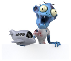 Fun zombie - 3D Illustration