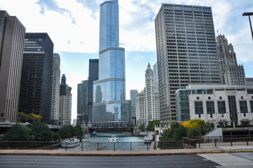 Fototapeta na wymiar Buildings in Chicago