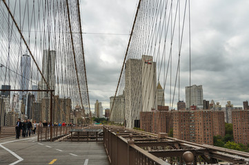 View of New York from the Brooklyn bridge