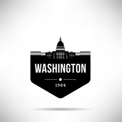 Washington City Modern Skyline Vector Template