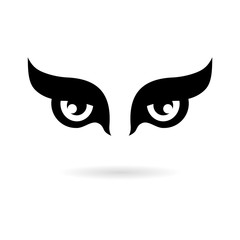 Eye of eagle icon, eagle logo 