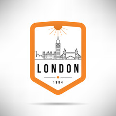 London City Modern Skyline Vector Template