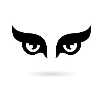 Eye of eagle icon, eagle logo 