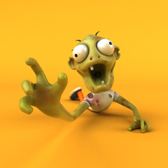 Fun zombie - 3D Illustration