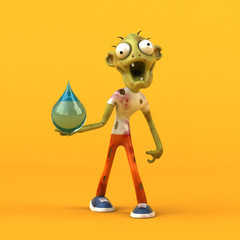 Fun zombie - 3D Illustration