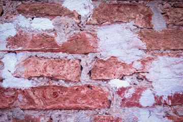 brown brick and concrete with grunge texture. 