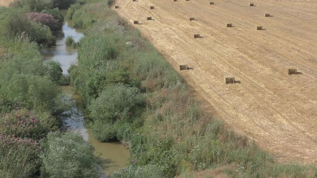 The Biblical Kishon stream and HaAmakim park in northern Israel, where the prophets of Baal and Canaanite army were executed on Elijah's orders.
