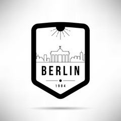 Berlin City Modern Skyline Vector Template