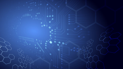 Cloud technology abstract background.