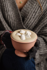 cocoa with marshmallow