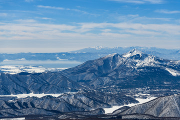 西大巓から見た磐梯山