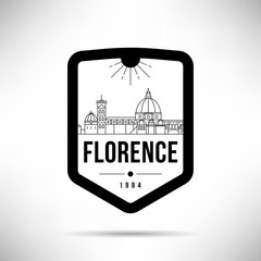Florence Modern Skyline Vector Template