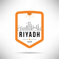 Riyadh Modern Skyline Vector Template