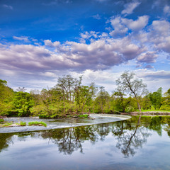 Horseshoe Falls on the River Dee near Llangollen
