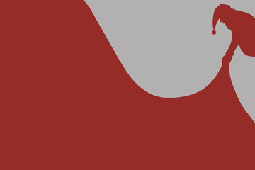 Santa Claus holding big sack.