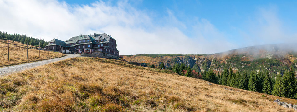Mountain shelter Strzecha Akademicka in Karkonosze