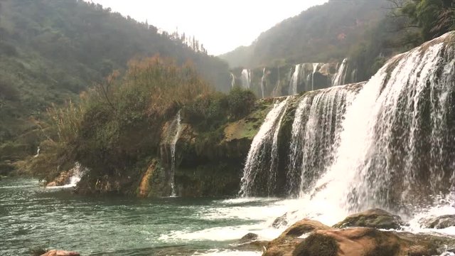 Jiulong waterfalls (nine dragon waterfalls) in Luoping, Yunnan province, China