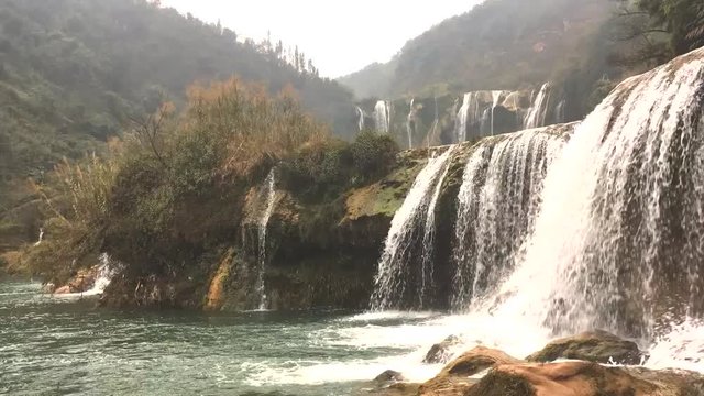 Jiulong waterfalls (nine dragon waterfalls) in Luoping, Yunnan province, China