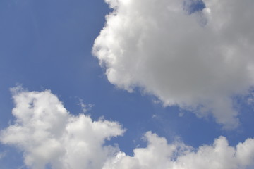 blue sky with white clouds