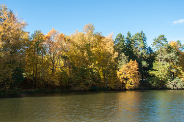 Autumn landscape in Russia