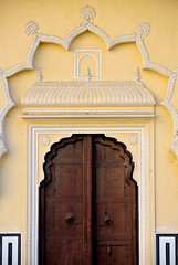 Wooden door at Hawa Mahal