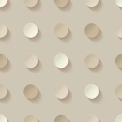 Photo sur Plexiglas Polka dot Modèle sans couture 3D à pois. Fond géométrique. Points, cercles et boutons. Peut être utilisé pour le papier peint, le textile, la carte d& 39 invitation, l& 39 emballage, l& 39 arrière-plan de la page Web.