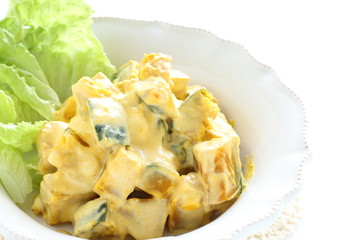 Homemade mayonnaise and Pumpkin salad