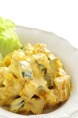 Homemade mayonnaise and Pumpkin salad