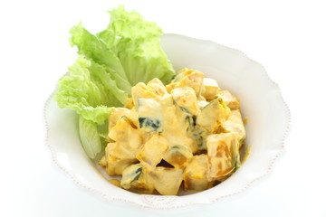 Homemade mayonnaise and Pumpkin salad