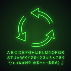 Air conditioning neon light icon